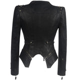 Gothic PU Studded Leather Jacket - Rebel Heat