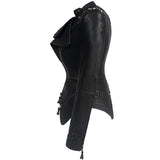 Gothic PU Studded Leather Jacket - Rebel Heat