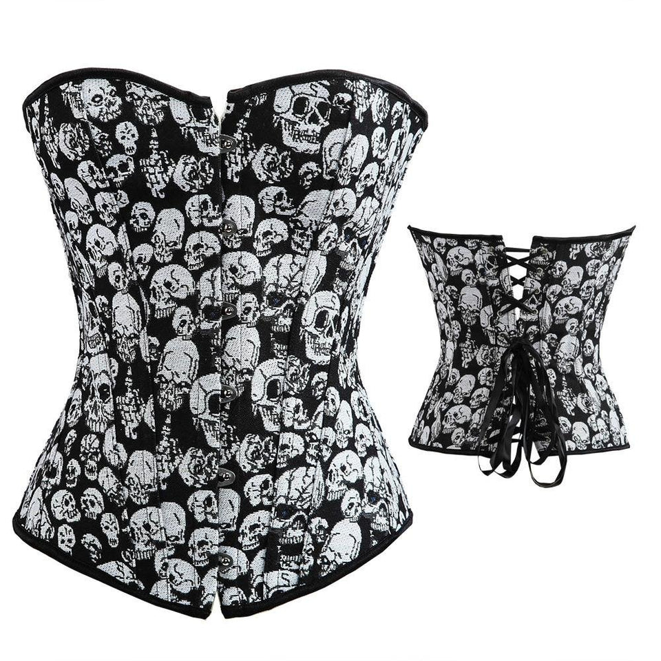 Gothic Skull Corset - Rebel Heat