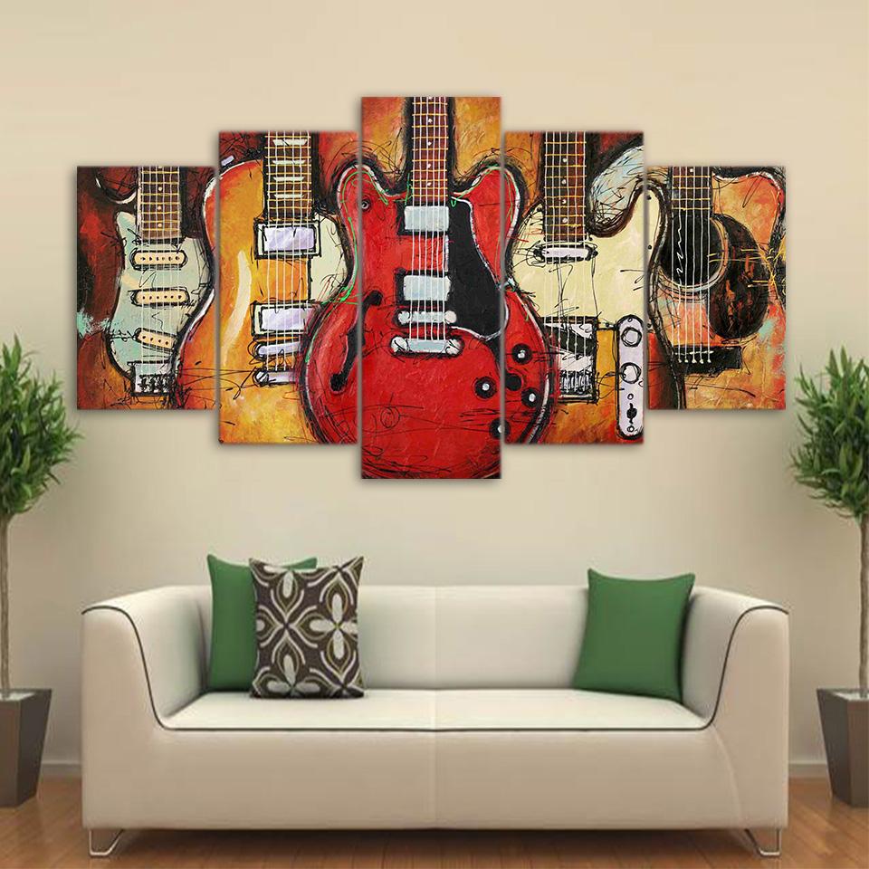 Guitars Cavas Art - Rebel Heat