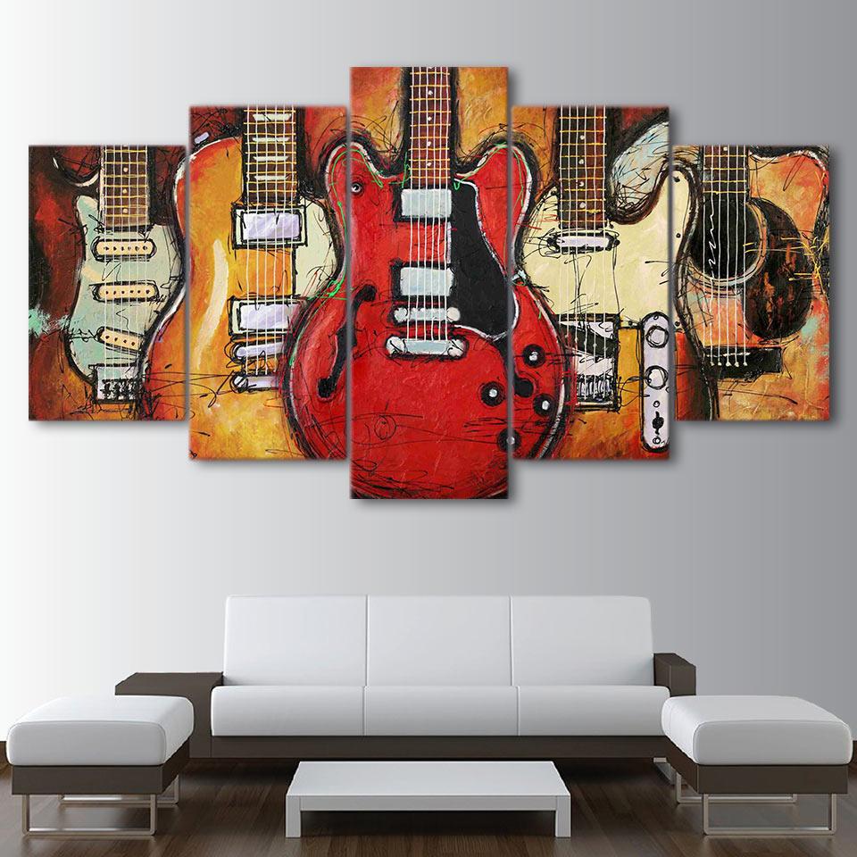 Guitars Cavas Art - Rebel Heat