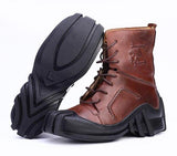 Handmade genuine cowhide Biker Boots - Rebel Heat