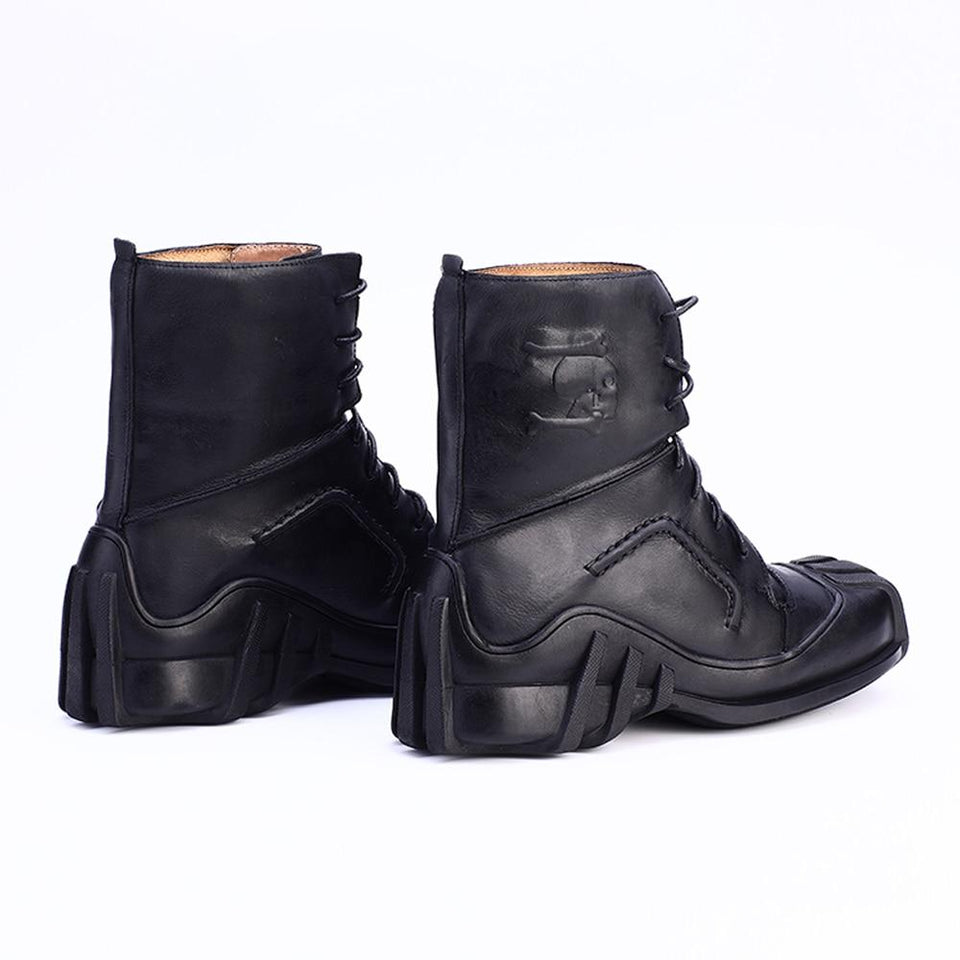 Handmade genuine cowhide Biker Boots - Rebel Heat
