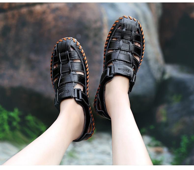 Handmade leather Men's Shoes for Summer - Rebel Heat