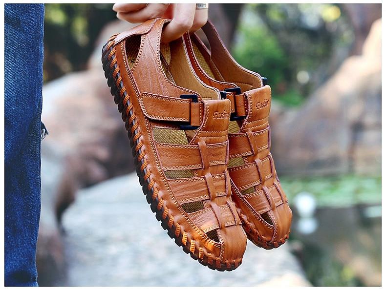 Handmade leather Men's Shoes for Summer - Rebel Heat