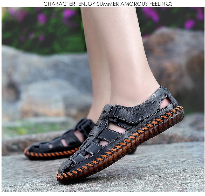 Handmade leather Men's Shoes for Summer - Rebel Heat