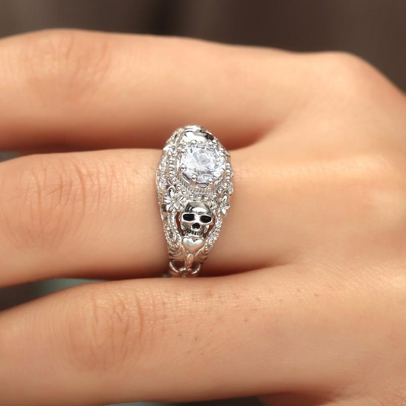 Heart Skull Ring - Rebel Heat