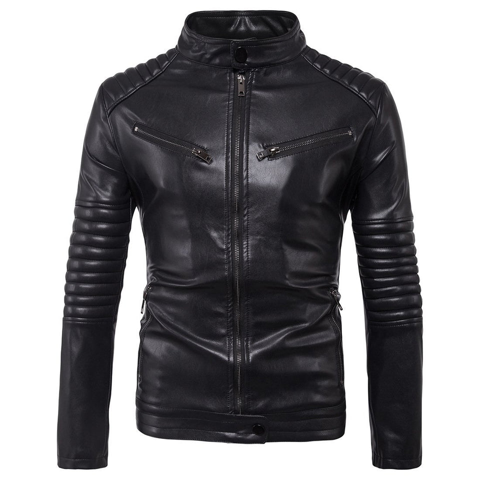 High Quality Biker Leather Jacket - Rebel Heat