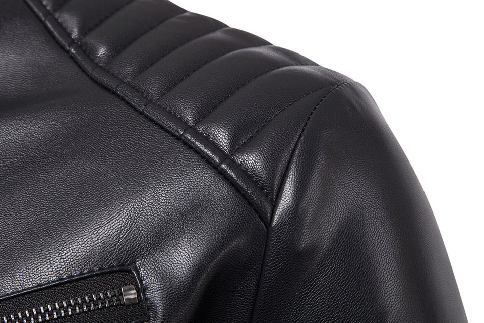 High Quality Biker Leather Jacket - Rebel Heat