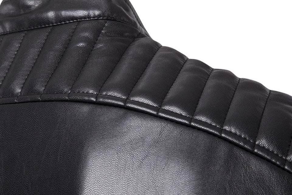 High Quality Biker Leather Jacket - Rebel Heat