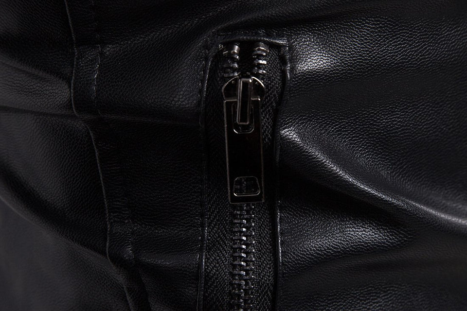 High Quality Biker Leather Jacket - Rebel Heat