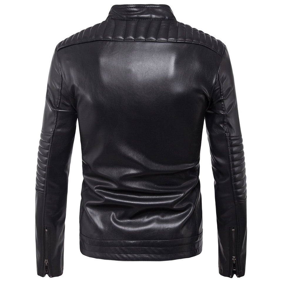 High Quality Biker Leather Jacket - Rebel Heat