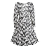 High Waist Hollow Out Skull Dress - Rebel Heat
