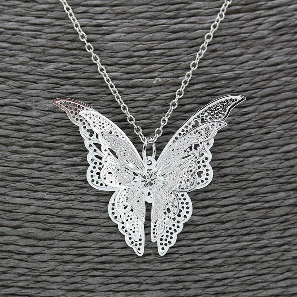 Hollow Butterfly Necklace - Rebel Heat