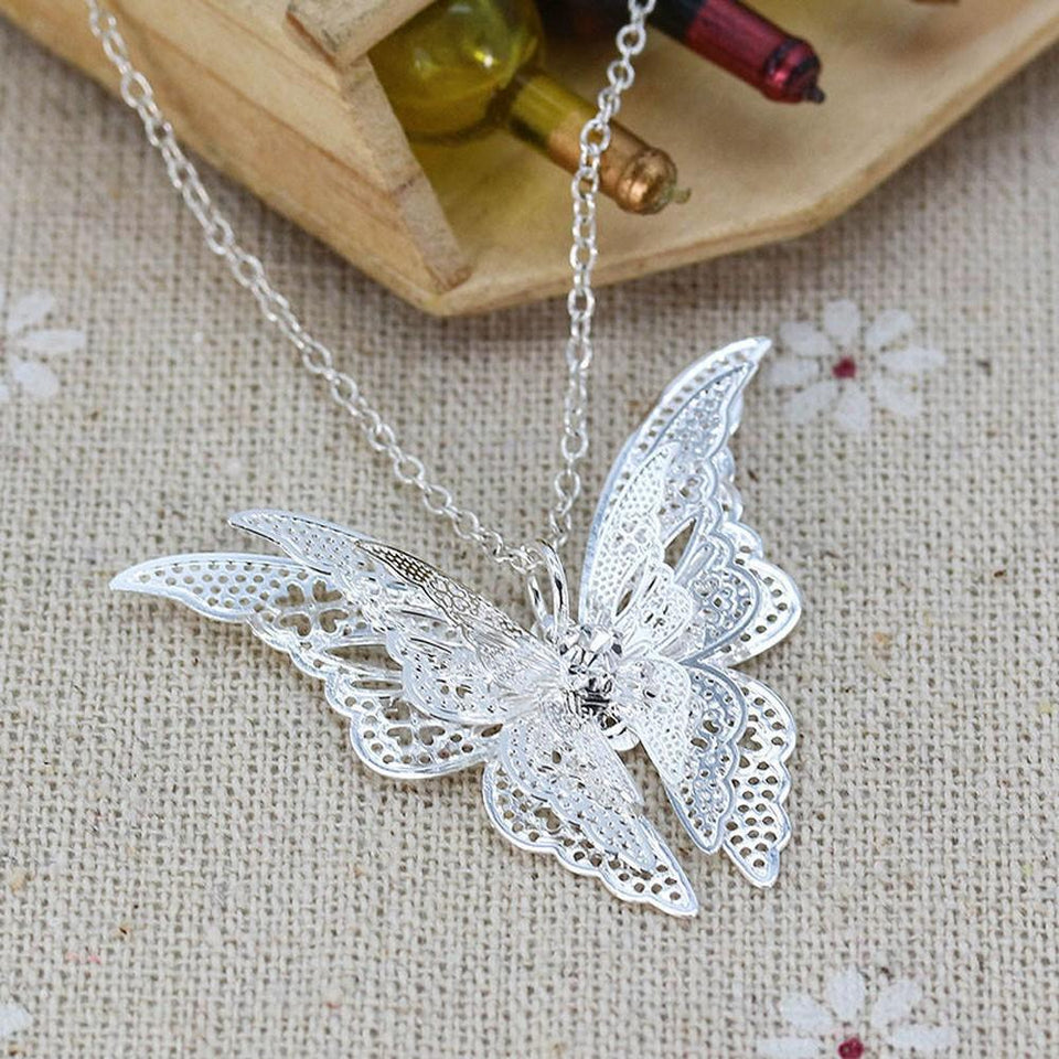Hollow Butterfly Necklace - Rebel Heat