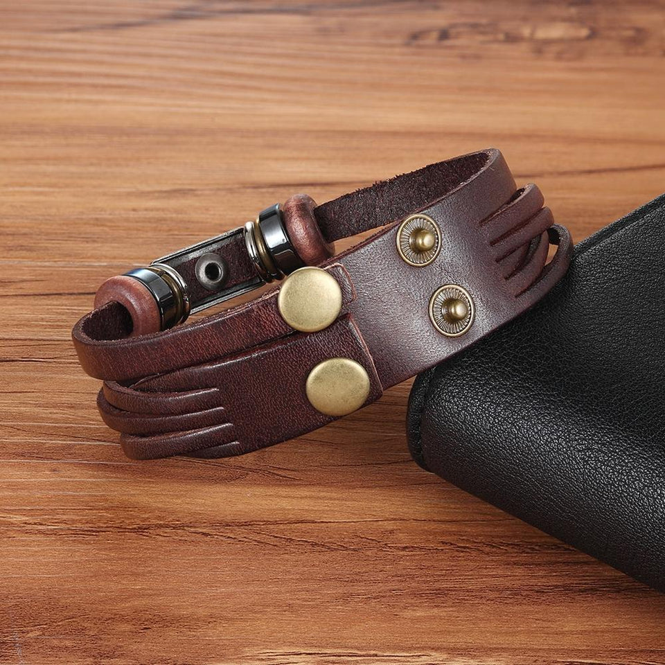 Leather Butterfly Bracelet - Rebel Heat