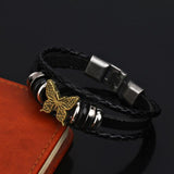 Leather Butterfly Bracelet - Rebel Heat