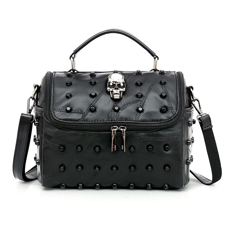Leather Skull Handbag - Rebel Heat