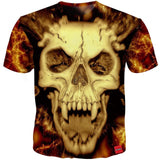 Limited Edition 3D Skull T-shirt - Rebel Heat