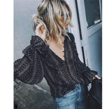 Long Sleeve Chiffon Blouse - Rebel Heat