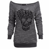 Long Sleeve Skull Tops - Rebel Heat