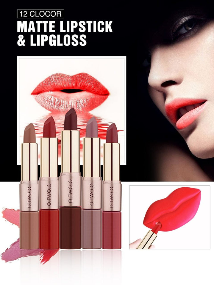 Matte Lipstick Duo - Rebel Heat