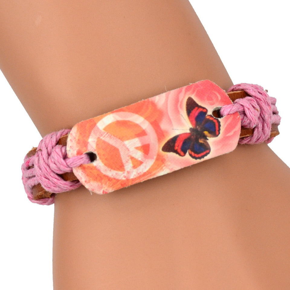 Peace & Love Butterfly Bracelets - Rebel Heat