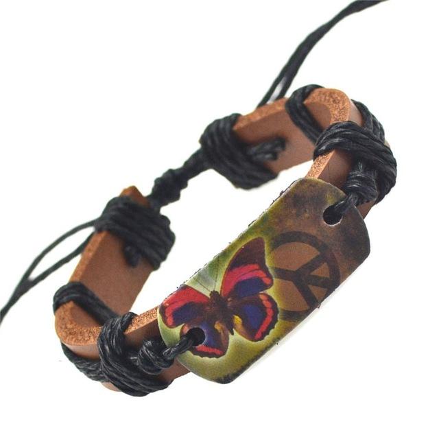 Peace & Love Butterfly Bracelets - Rebel Heat