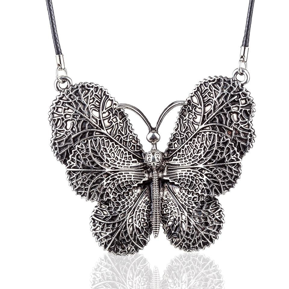 Retro Butterfly Necklace - Rebel Heat