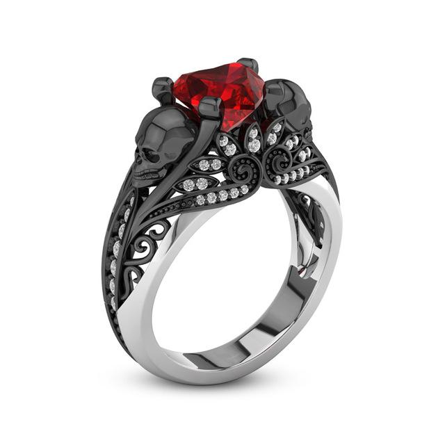 Retro Skull Ring - Rebel Heat