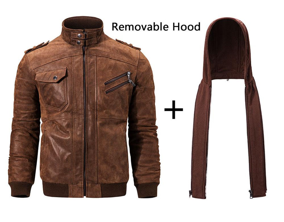 Royal™ Men's Leather Jacket - Rebel Heat