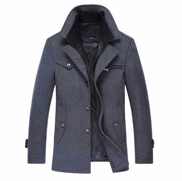 Roys™ Men's Wool Coat - Rebel Heat