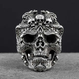 S925 Silver Skull Ring - Rebel Heat