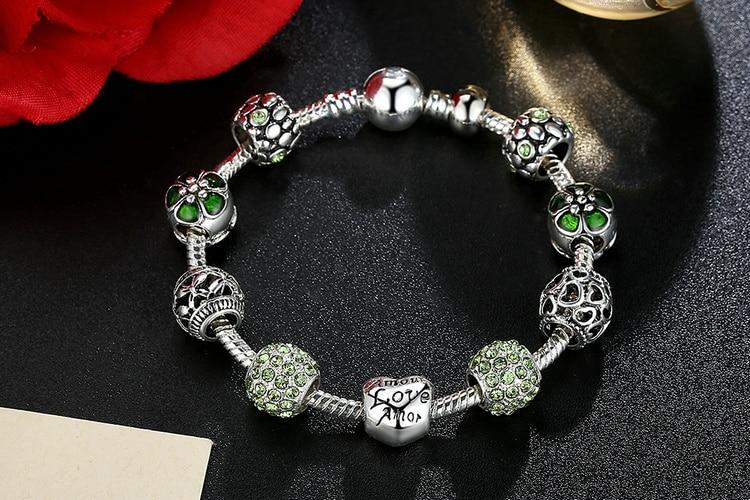 Silver Plated Love Moments Charm Bracelet - Rebel Heat