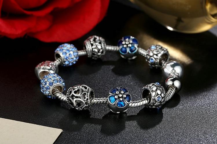 Silver Plated Love Moments Charm Bracelet - Rebel Heat