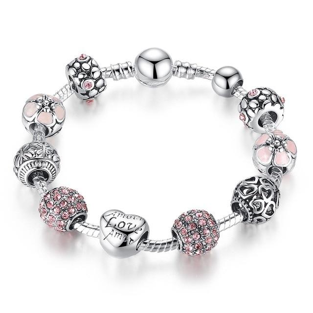 Silver Plated Love Moments Charm Bracelet - Rebel Heat