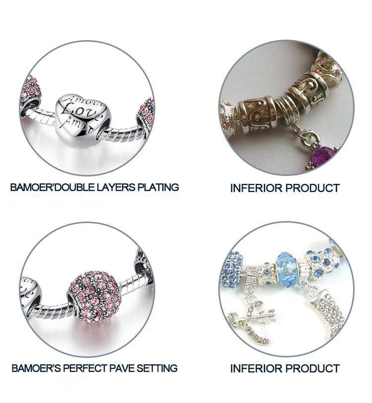 Silver Plated Love Moments Charm Bracelet - Rebel Heat