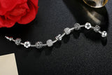 Silver Plated Love Moments Charm Bracelet - Rebel Heat