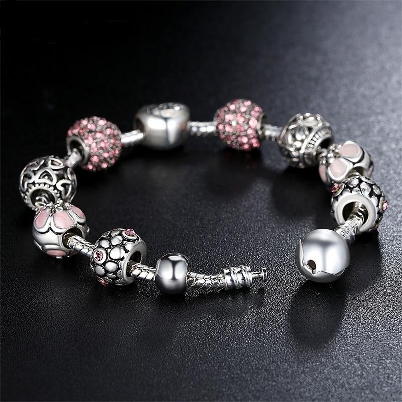 Silver Plated Love Moments Charm Bracelet - Rebel Heat