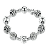 Silver Plated Love Moments Charm Bracelet - Rebel Heat