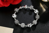 Silver Plated Love Moments Charm Bracelet - Rebel Heat