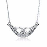 Skeleton Heart Necklace - Rebel Heat