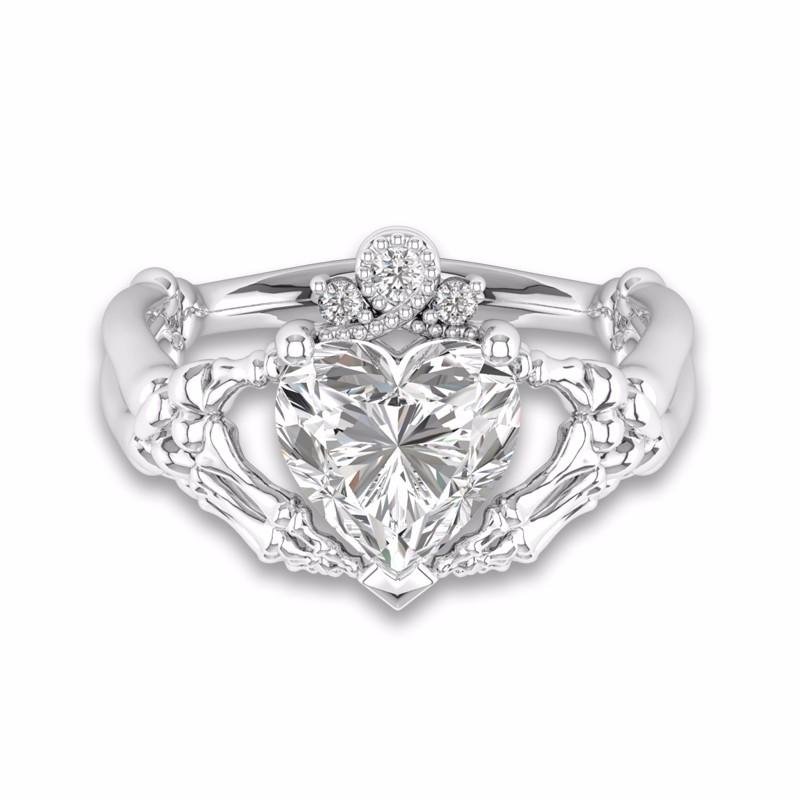 Skeleton Heart Ring - Rebel Heat