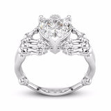 Skeleton Heart Ring - Rebel Heat