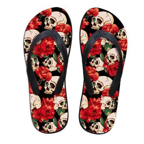 Skull Flip Flops - Rebel Heat