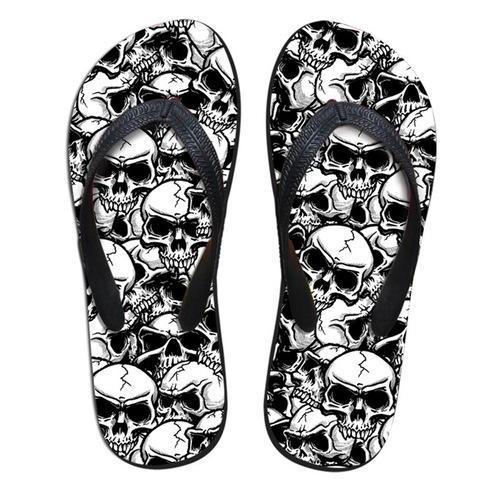 Skull Flip Flops - Rebel Heat