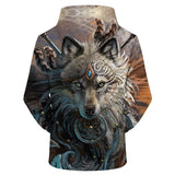 Spiritual Wolf Hoodie - Rebel Heat