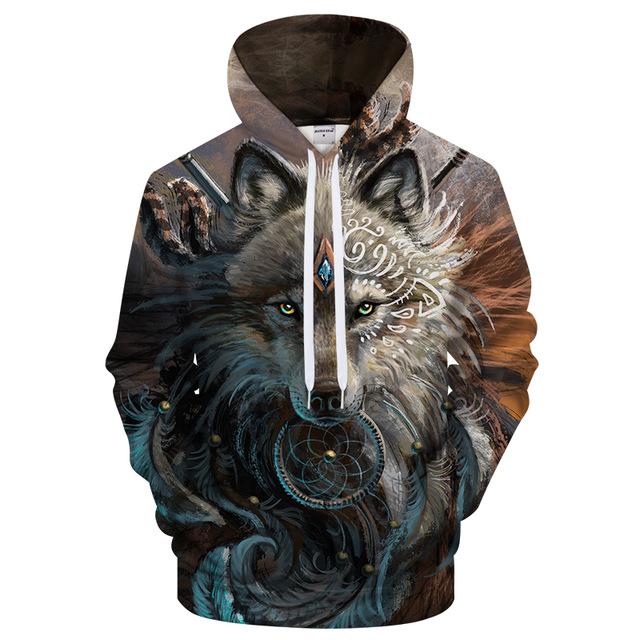 Spiritual Wolf Hoodie - Rebel Heat