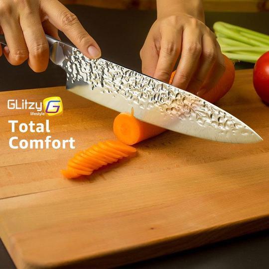 Super Sharp Gyuto™ Everlasting Knife - Premium 8" Japanese Chef Knife - Rebel Heat