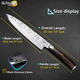 Super Sharp Gyuto™ Everlasting Knife - Premium 8" Japanese Chef Knife - Rebel Heat